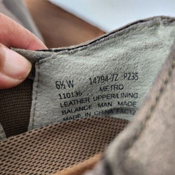 Drew Metro Casual Shoes Slip On Metallic Champagne Gold Leather Womens 6.5W Wide - Picture 7 of 8